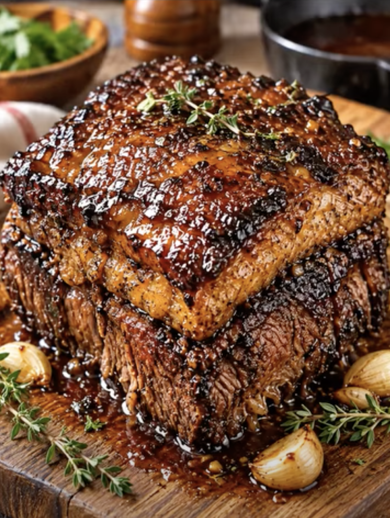 Garlic Butter Glazed Pot Roast: Tender Braised Beef Dinner