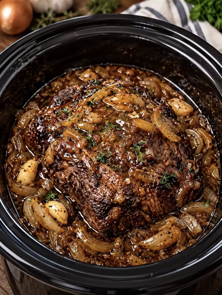 SLOW-COOKER FRENCH ONION POT ROAST