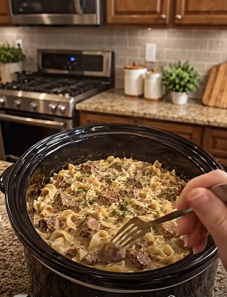 Crockpot Golden Beef and Noodles