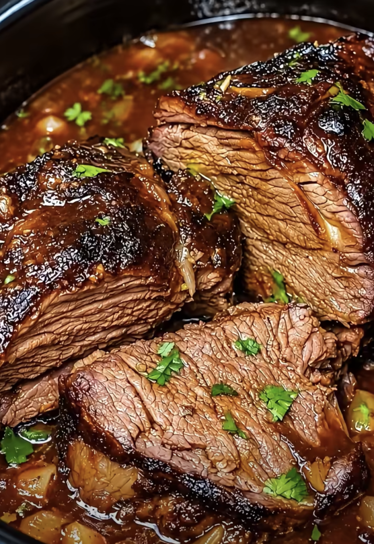 Grandma’s Slow Cooker Beef Brisket