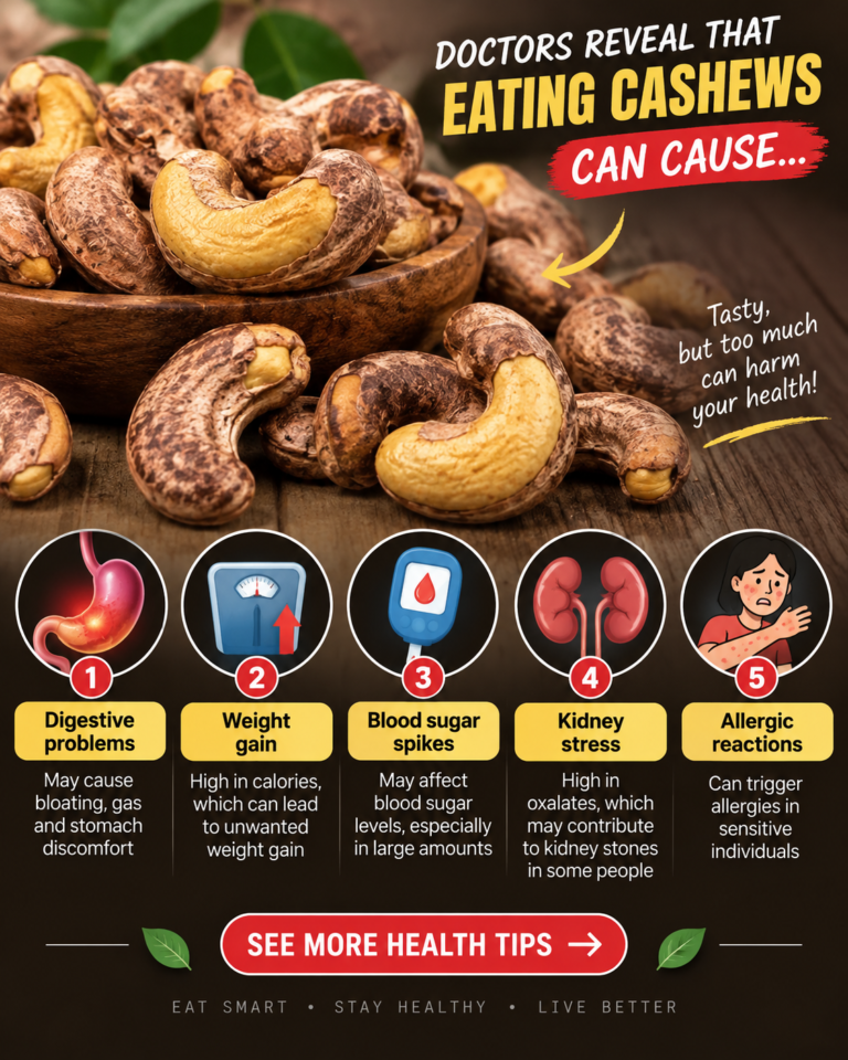 Doctors Reveal That Eating Cashews Causes… See More: What Really Happens When You Eat Cashews Regularly