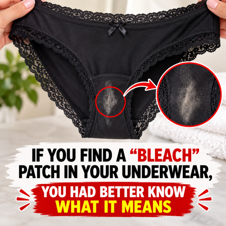 What a “Bleach” Patch on Your Underwear Really Means — And Why It’s Actually a Good Sign