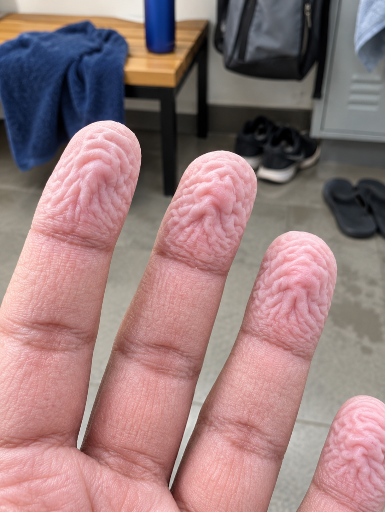 Wrinkled Fingers After Water Exposure: What Your Skin May Be Telling You