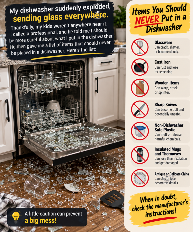 8 Things You Absolutely Should Not Put in a Dishwasher (And Why)