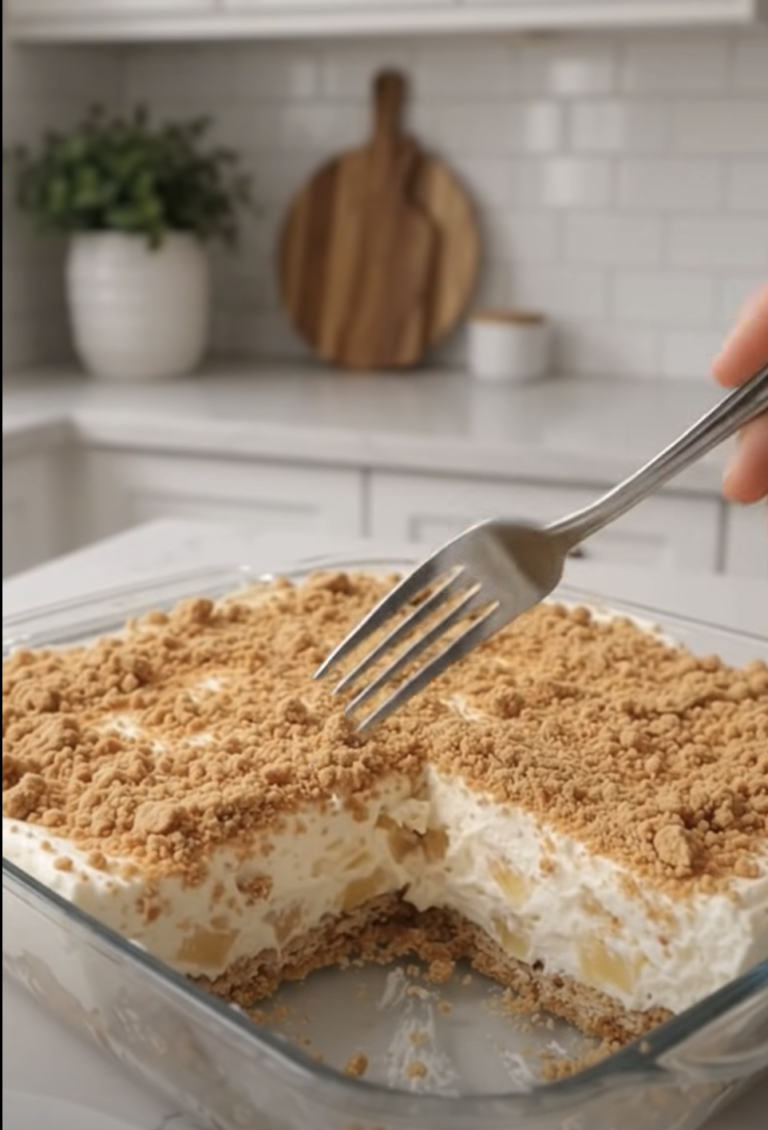 No-Bake Pineapple Cream Dessert