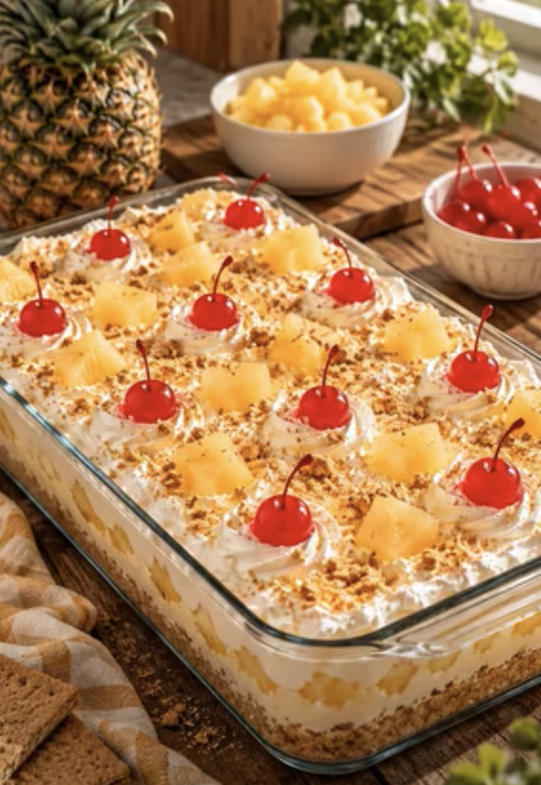 No-Bake Pineapple Cream Dessert