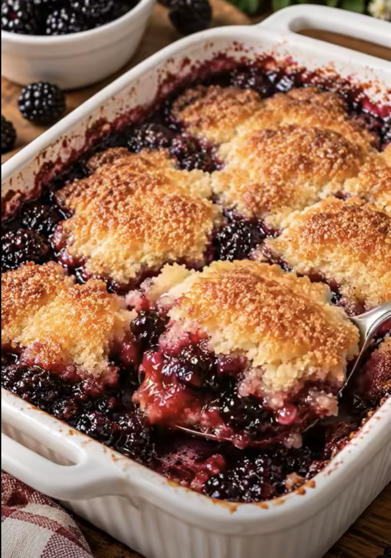 3-Ingredient Blackberry Cobbler