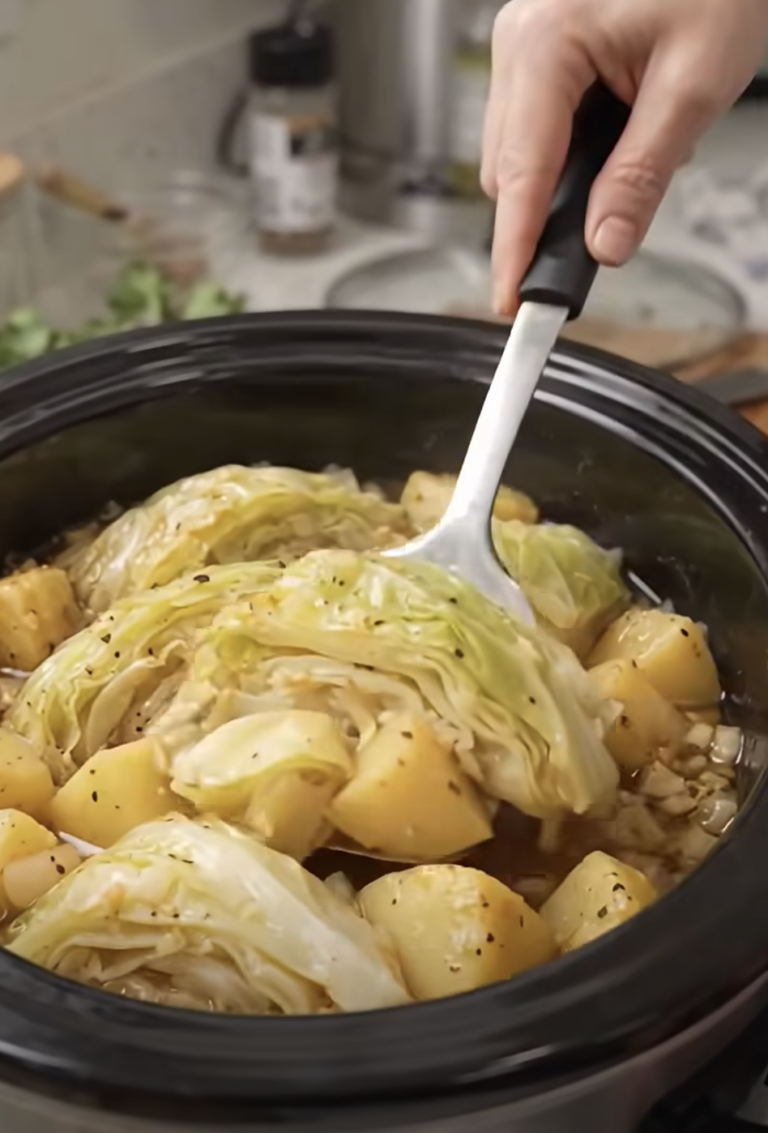 Slow Cooker Cabbage and Potatoes
