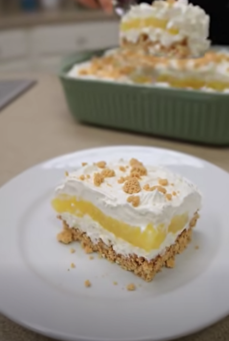 Sugar-Free Heavenly Lemon Cookie Dessert – Easy No-Bake Layered Treat