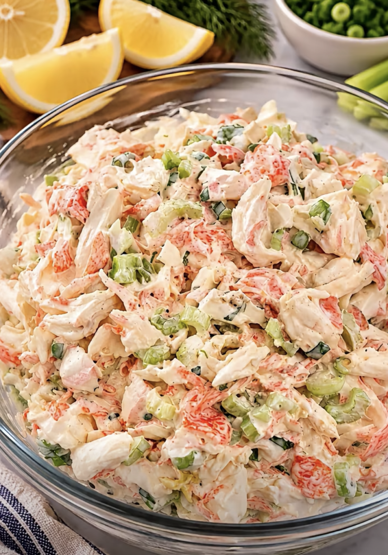 Classic Creamy Crab Salad – Easy, Fresh, and Delicious Seafood Recipe