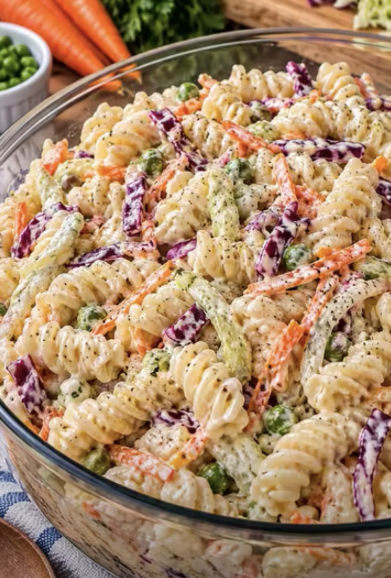 Creamy Coleslaw Pasta Salad – Easy, Crunchy, and Delicious Summer Side Dish