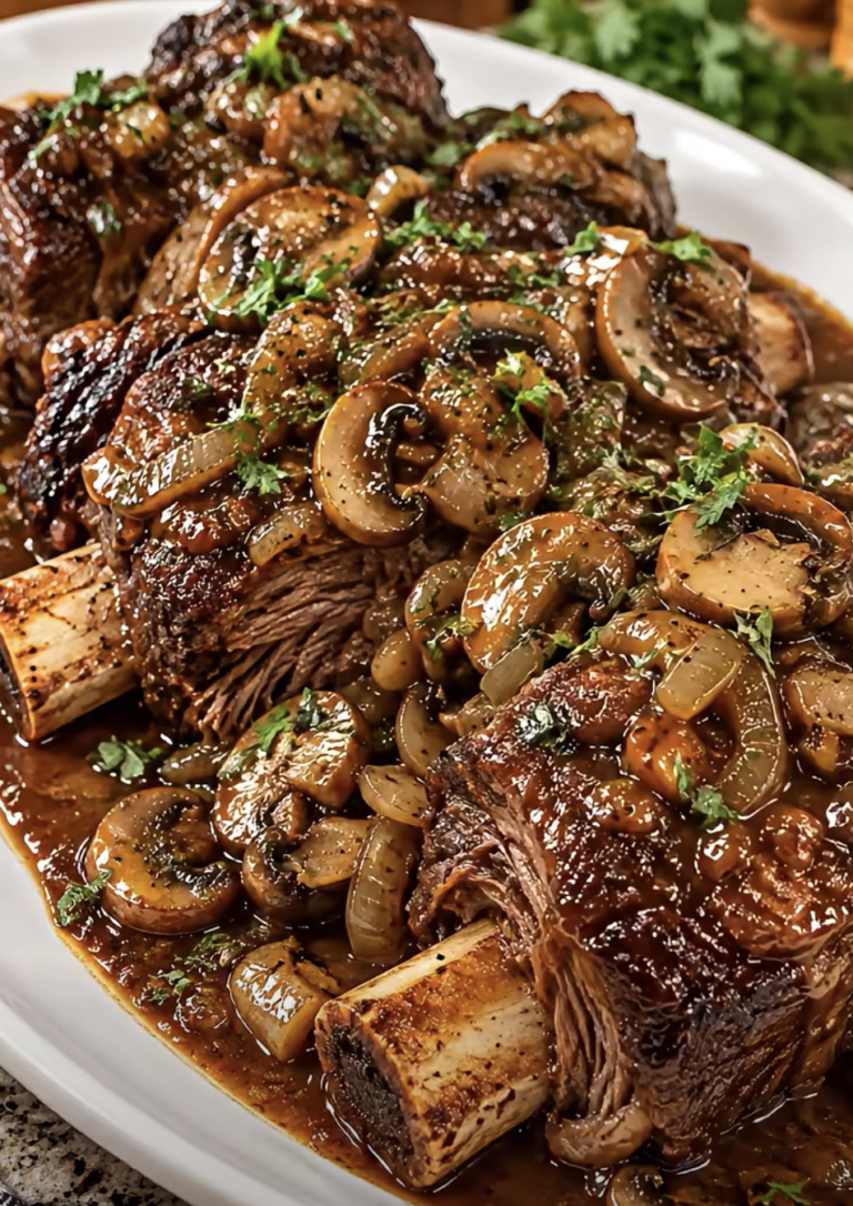 Slow Cooker Beef Short Ribs and Mushrooms – Tender, Rich, and Easy Comfort Food