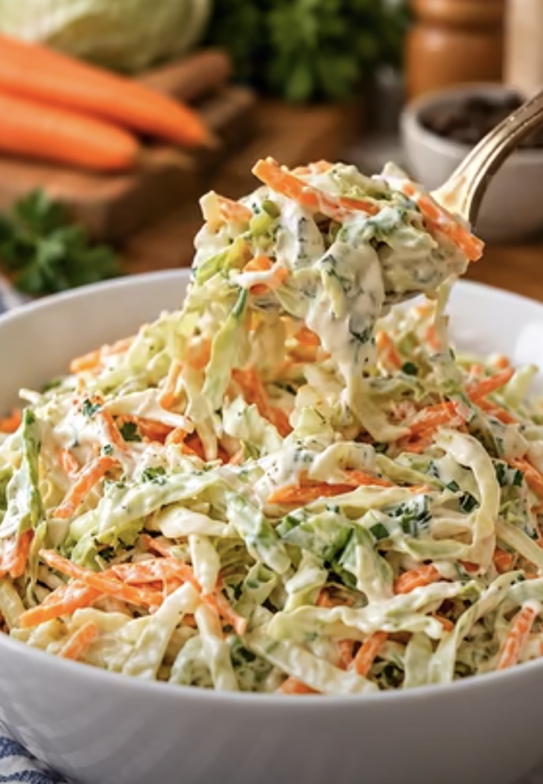 High-Protein Creamy Coleslaw – Easy, Healthy Greek Yogurt Recipe
