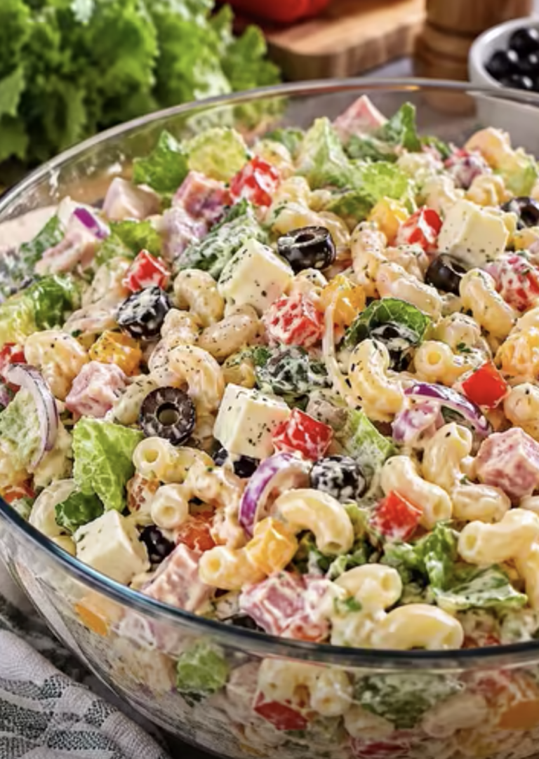 Vibrant Veggie & Pasta Layered Salad – Easy, Colorful Summer Recipe