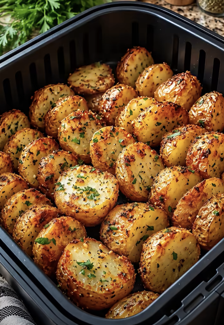 Crispy Air Fryer Sliced Potatoes – Easy Golden Garlic Potato Rounds
