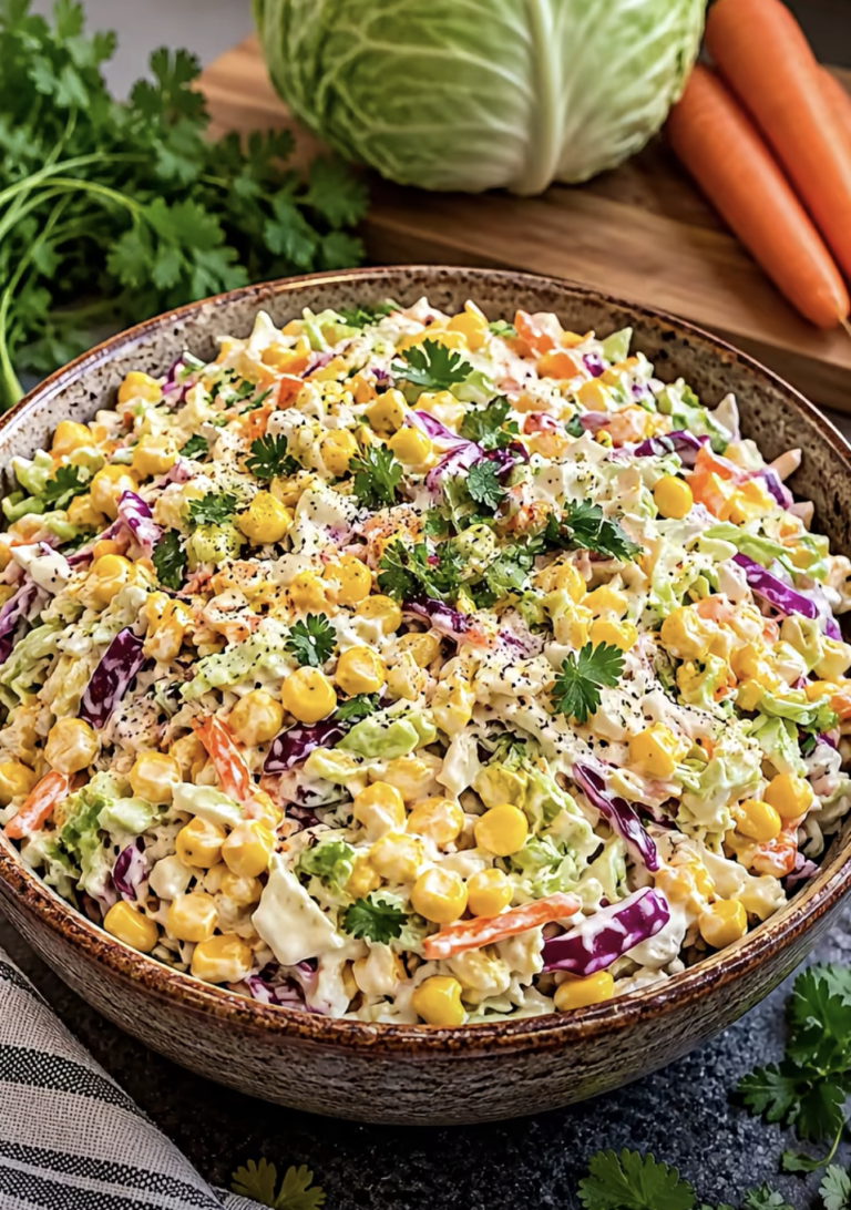 Creamy Corn Coleslaw: Easy, Crunchy, and Delicious Summer Side Dish