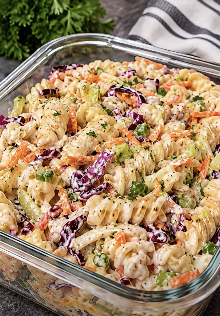 Creamy Coleslaw Pasta Salad: Easy, Crunchy, and Delicious Side Dish