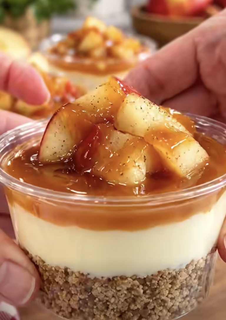 Caramel Apple Dessert Cups – Easy No-Bake Cheesecake Treat