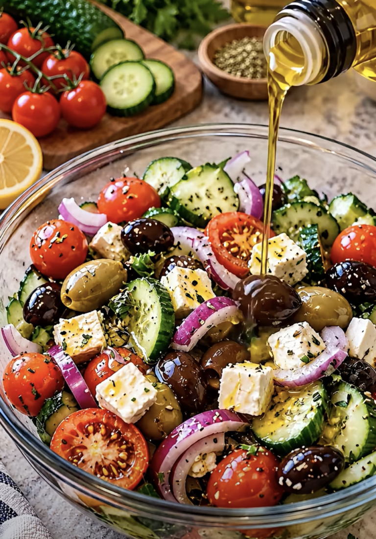 Traditional Greek Salad – Fresh, Authentic Mediterranean Recipe