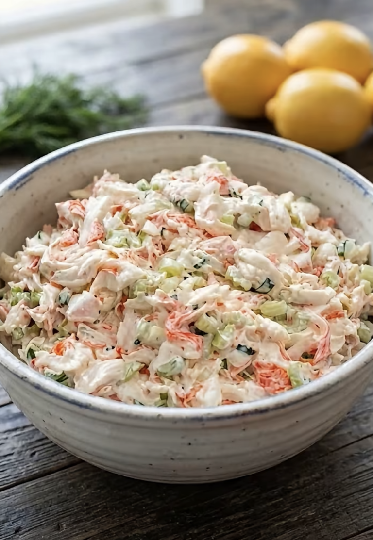 Creamy Seafood Crab Salad – Easy, Fresh, and Delicious Recipe
