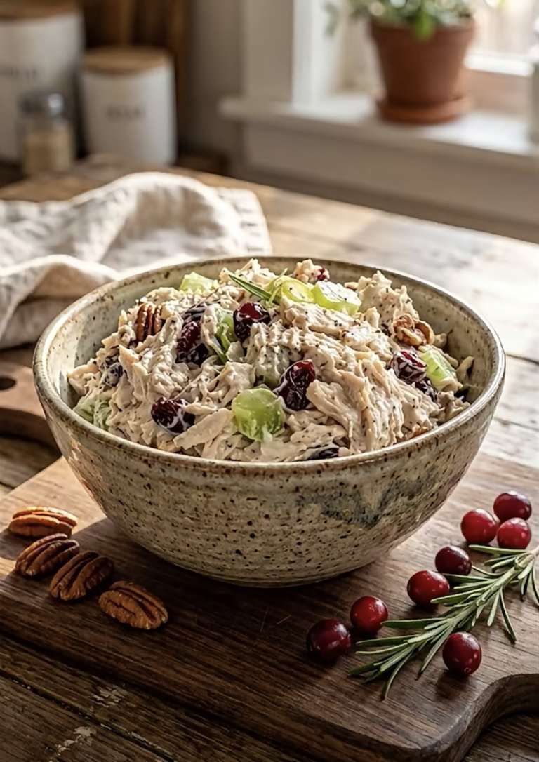 Creamy Cranberry Pecan Chicken Salad – Easy, Delicious, and Perfectly Crunchy