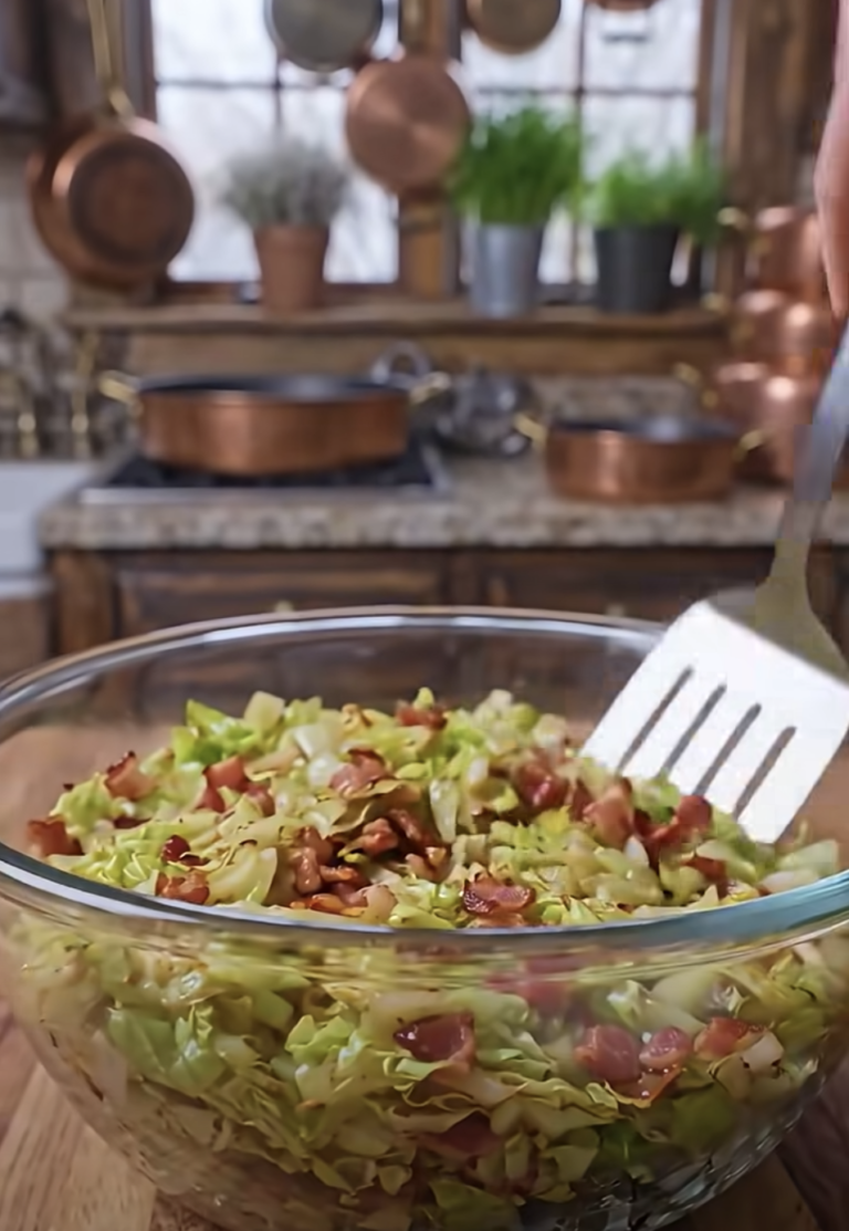 Southern Cooked Cabbage with Turkey Bacon – Easy, Flavorful Southern Side Dish