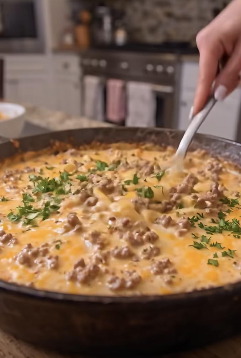One Pot Beef and Cheddar Ranch Pasta – Creamy, Cheesy & Delicious!