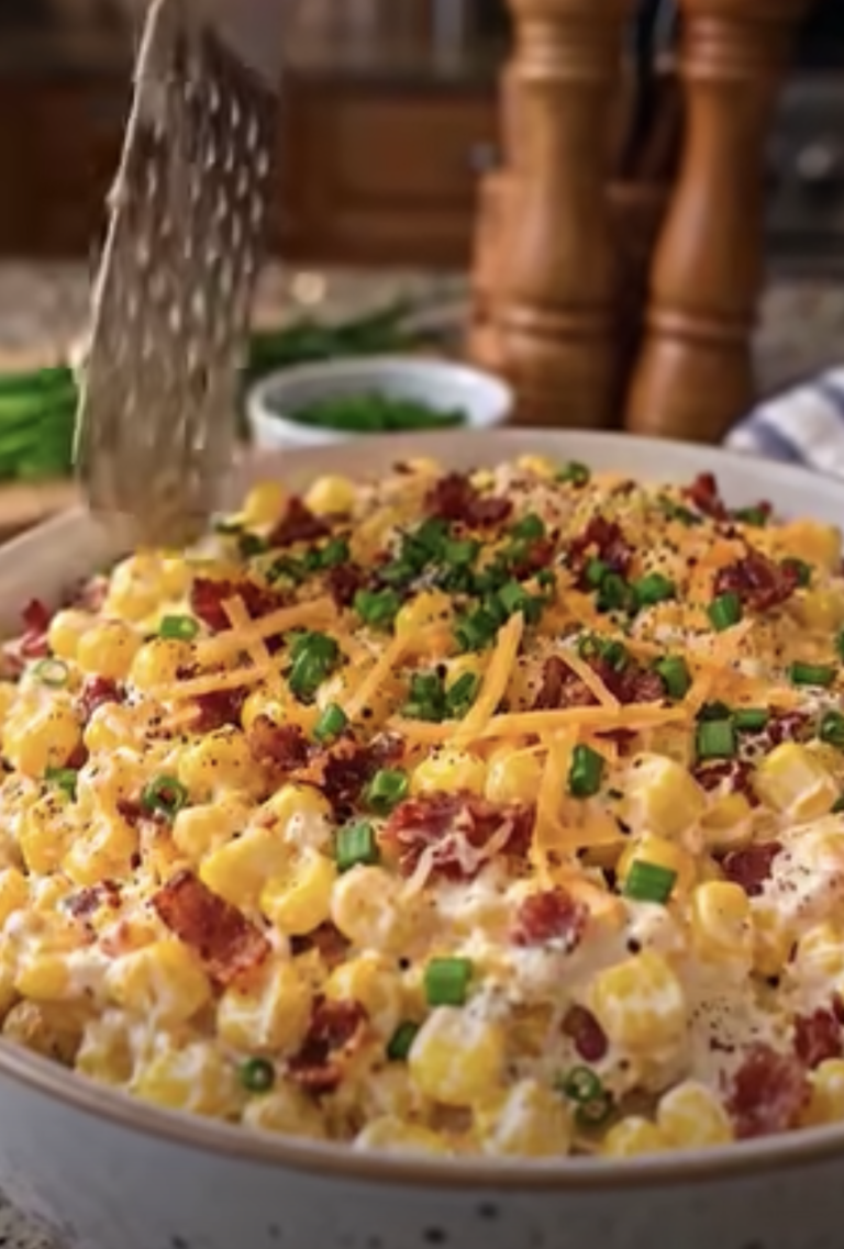 Creamy Crack Corn Salad with Turkey Bacon & Chicken Ham – Easy Summer Favorite