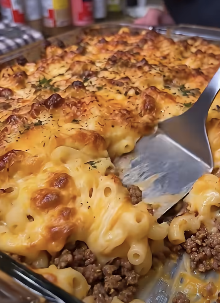 Macaroni Beef Baked Casserole – Cheesy, Hearty & Delicious!