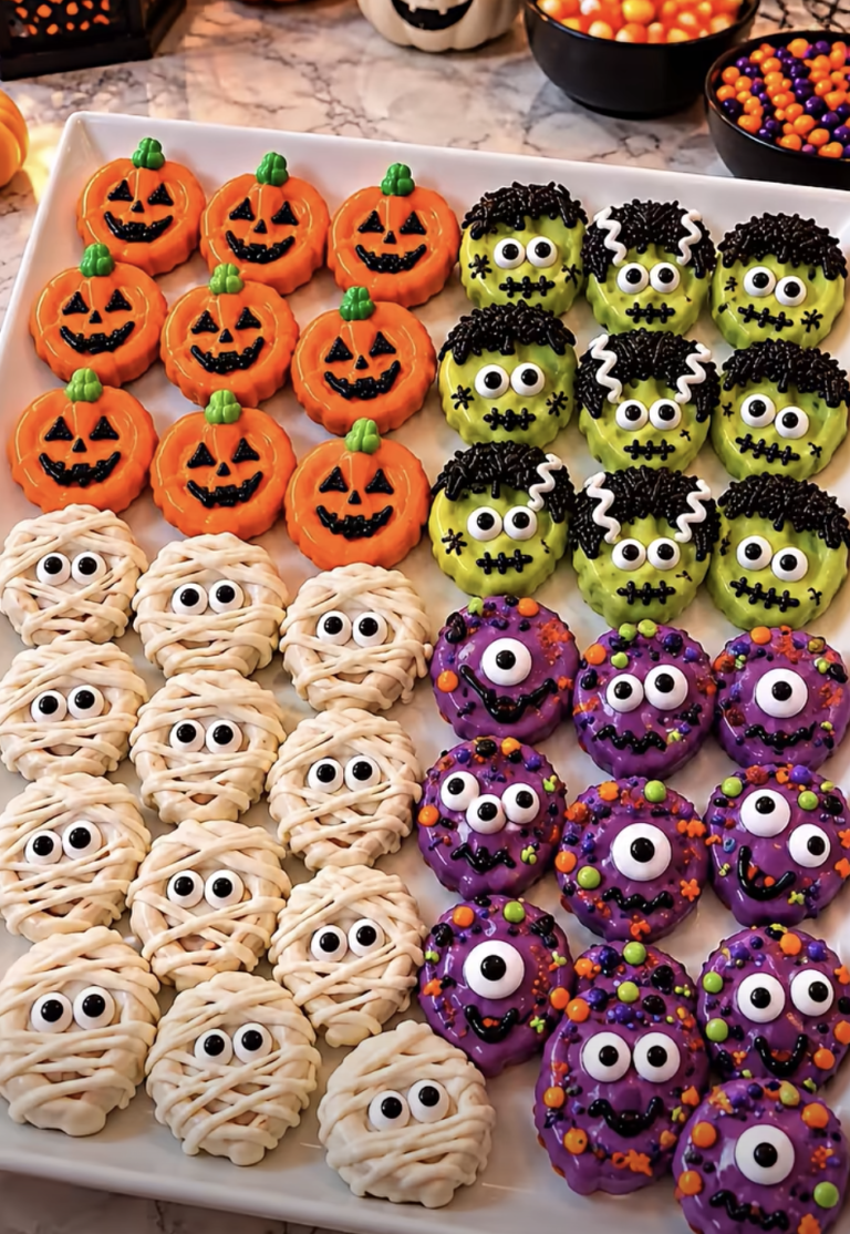 Halloween Chocolate-Covered Mini Pretzels: Easy Sweet and Salty Halloween Treats