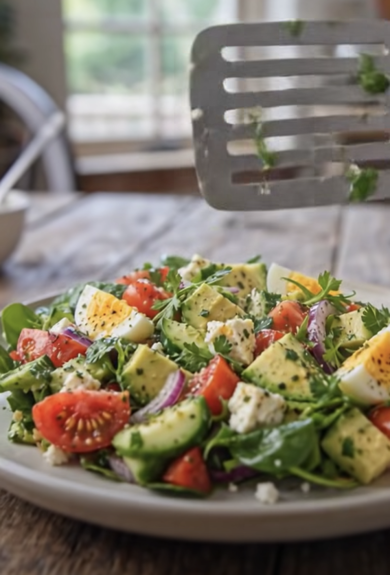 Avocado Egg & Tomato Garden Salad – Fresh, Creamy & Delicious Recipe