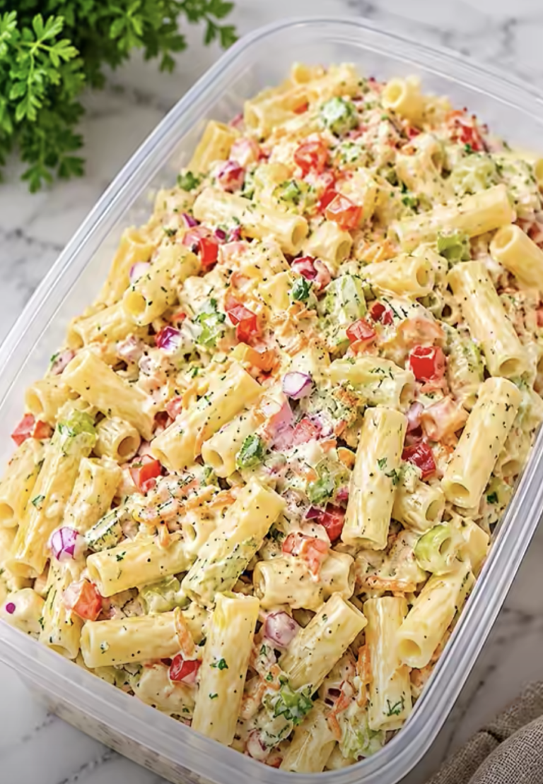 Creamy Vegetable Ranch Pasta Salad – Easy, Fresh, and Delicious