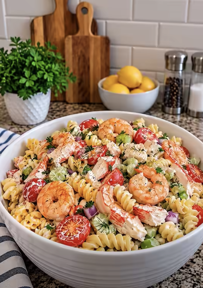 Creamy Seafood Salad with Shrimp and Crab – Easy, Fresh, and Delicious