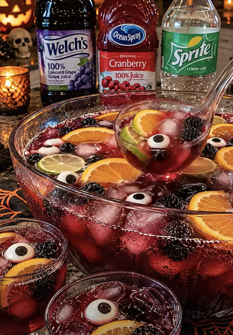 Spooky Halloween Party Punch – Easy Fruity and Fizzy Halloween Drink