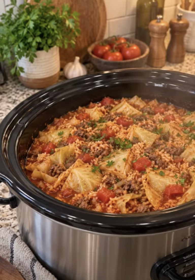 Crockpot Cabbage Roll Casserole – Easy, Hearty Family Dinner