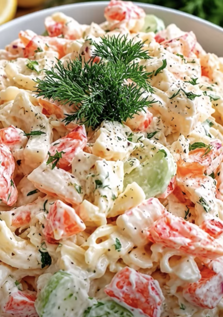 Creamy Summer Seafood Pasta Salad – Easy, Fresh, and Delicious Recipe