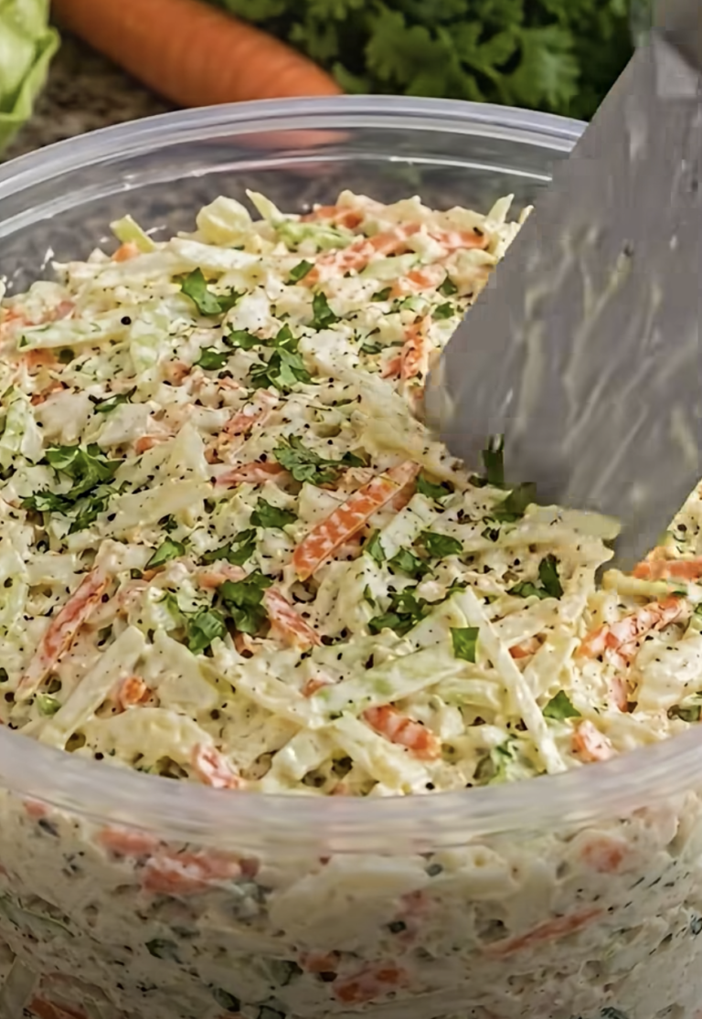 Creamy Cilantro-Lime Coleslaw – Fresh, Crunchy, and Easy Recipe