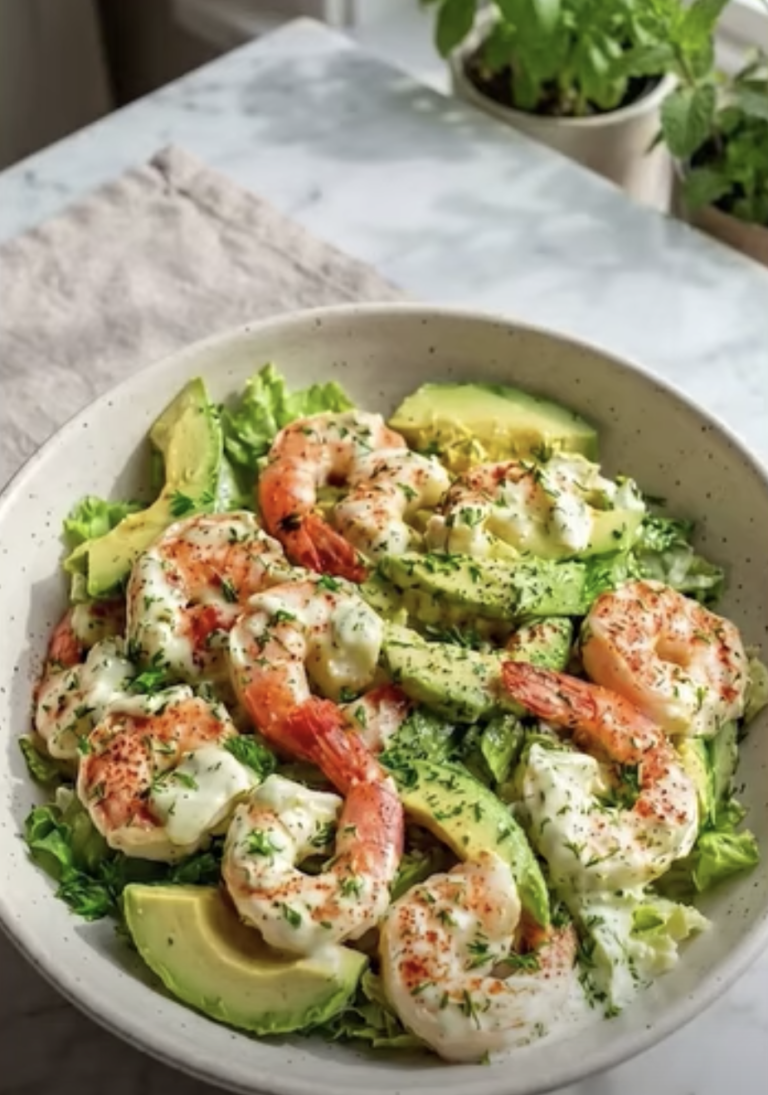 Creamy Shrimp & Avocado Salad Bowl – Fresh, Juicy & Deliciously Creamy!