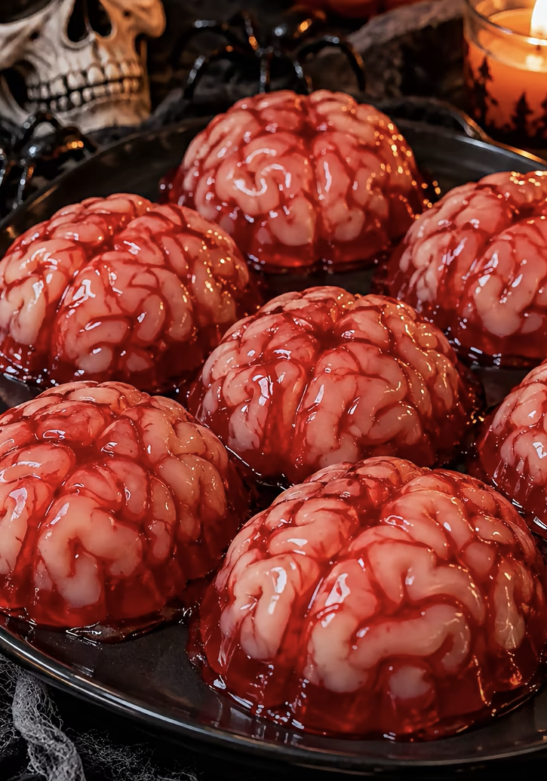 Edible Zombie Brains – A Spooky, Creamy Halloween Dessert Recipe