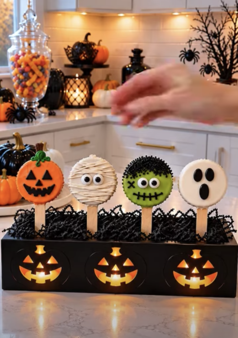 Halloween Oreo Pops – Easy No-Bake Ghost, Monster, and Pumpkin Treats