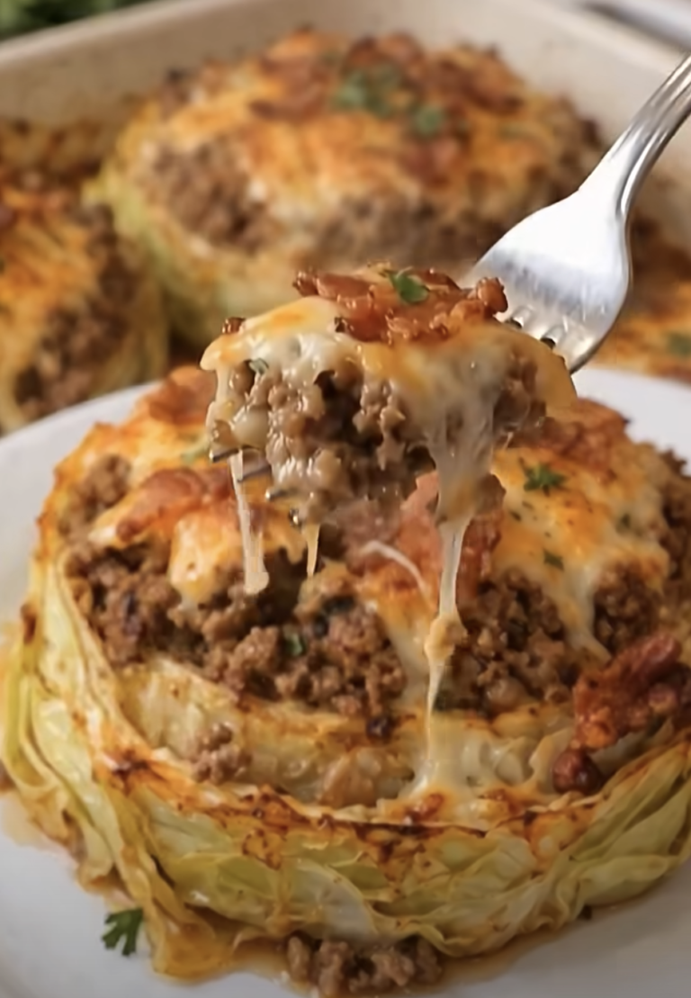 The Best Oven-Baked Cabbage Burgers – Juicy, Cheesy, and Easy to Make