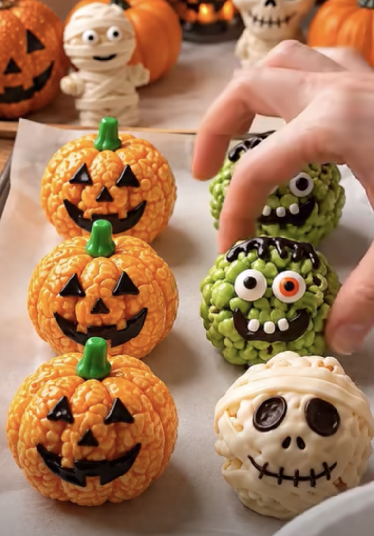 Halloween Popcorn Balls 4 Ways: Easy and Fun Spooky Party Treats