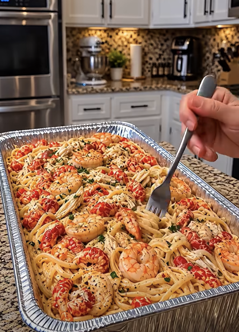 Splash Spaghetti Seafood Pasta with Crawfish, Crab, and Shrimp – Creamy Coastal Dinner ...