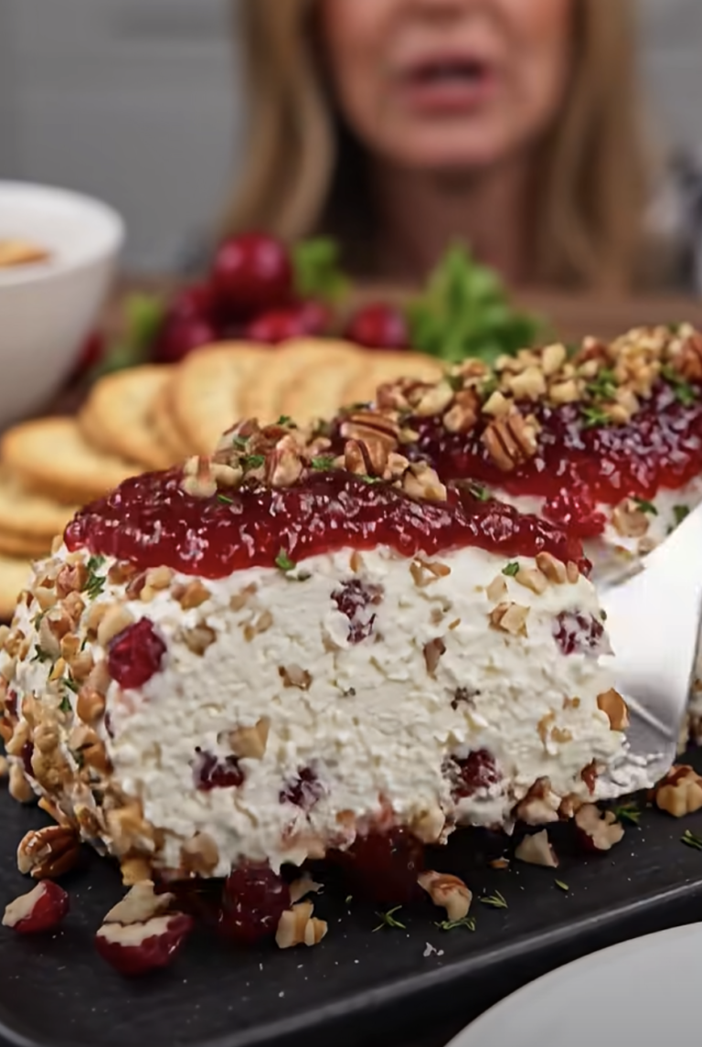 Pepper Jelly & Cranberry Cream Cheese Log – Easy Festive Holiday Appetizer
