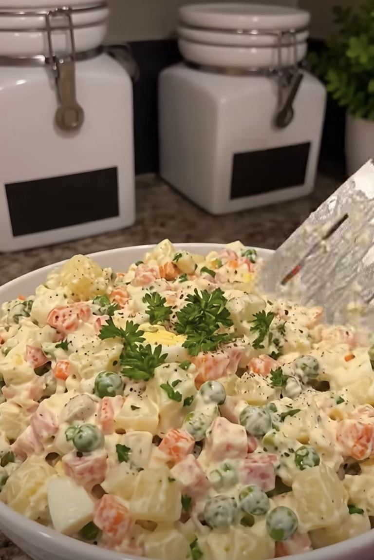 Classic Olivier Salad (Russian Potato Salad) – Easy Traditional Recipe