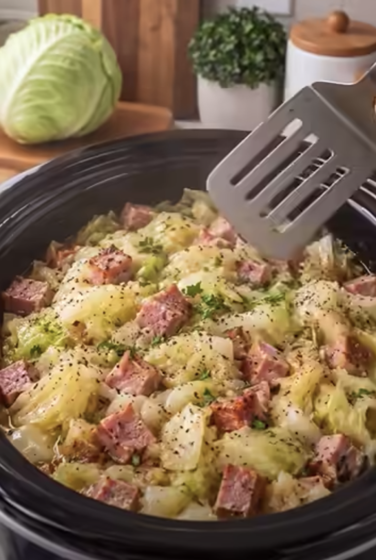 Slow Cooker Cabbage & Diced Ham – Easy, Hearty Comfort Food Recipe