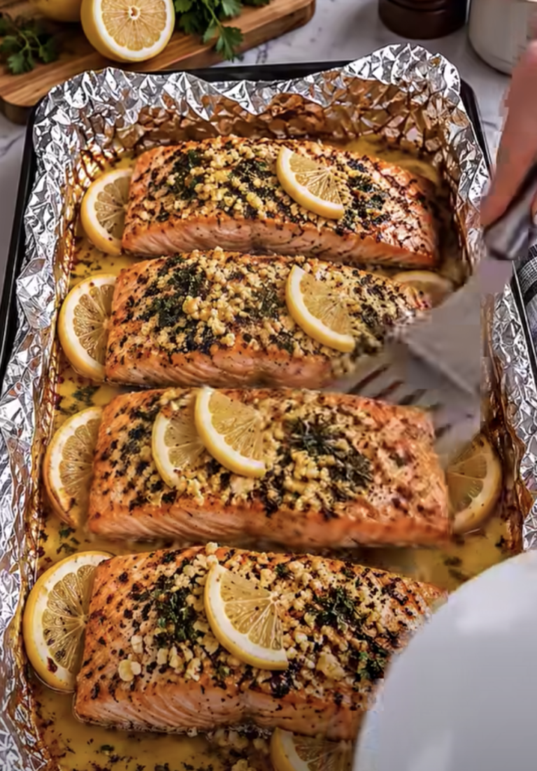 Baked Lemon Garlic Butter Salmon